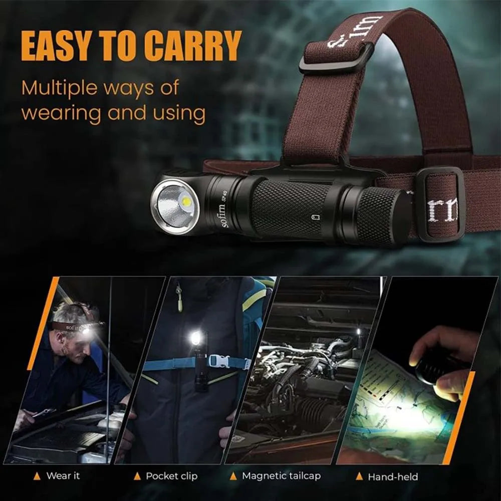 Sofirn SP40 LED Headlamp 1200 Lumen USB Type C Rechargeable