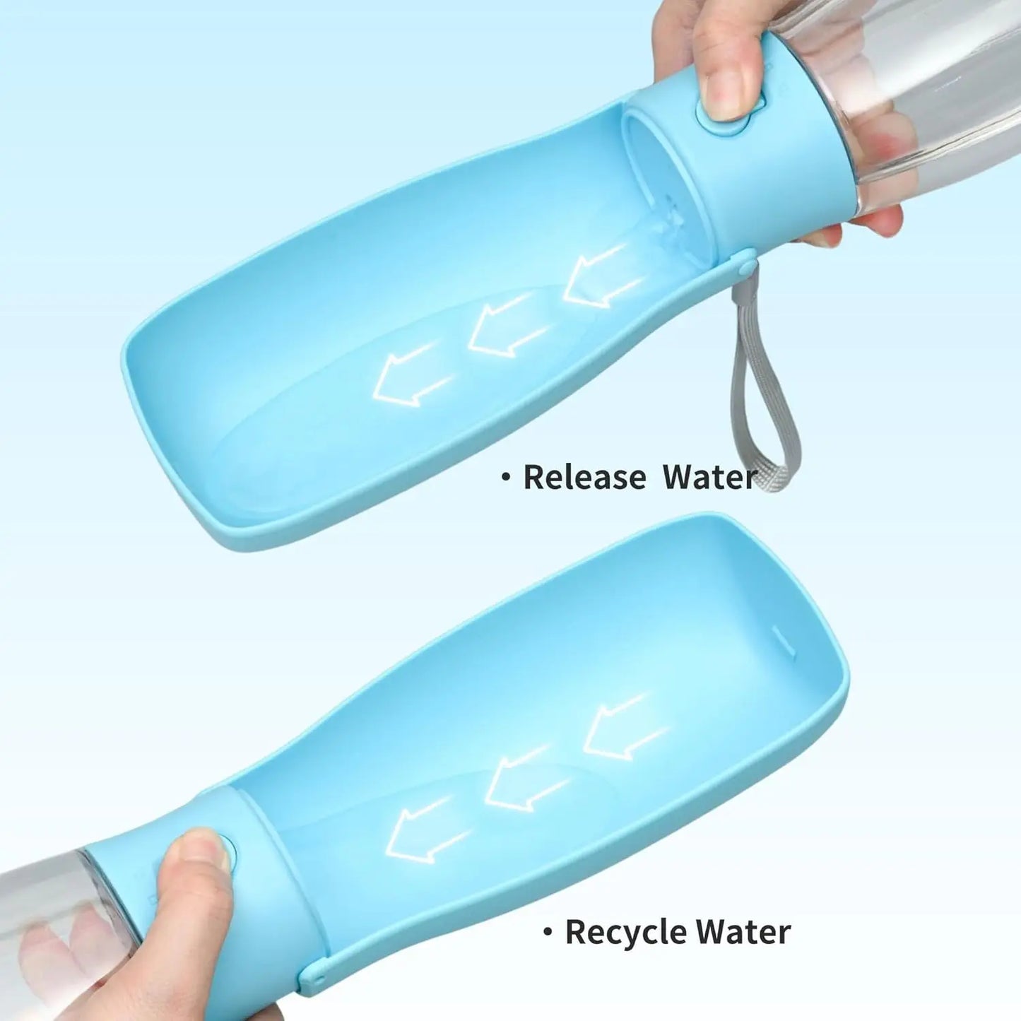 Leak Proof Dog Water Bottle Dispenser 19oz Portable BPA Free