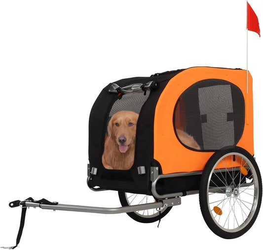 TWISTER.CK Foldable Dog Bike Trailer Carrier
