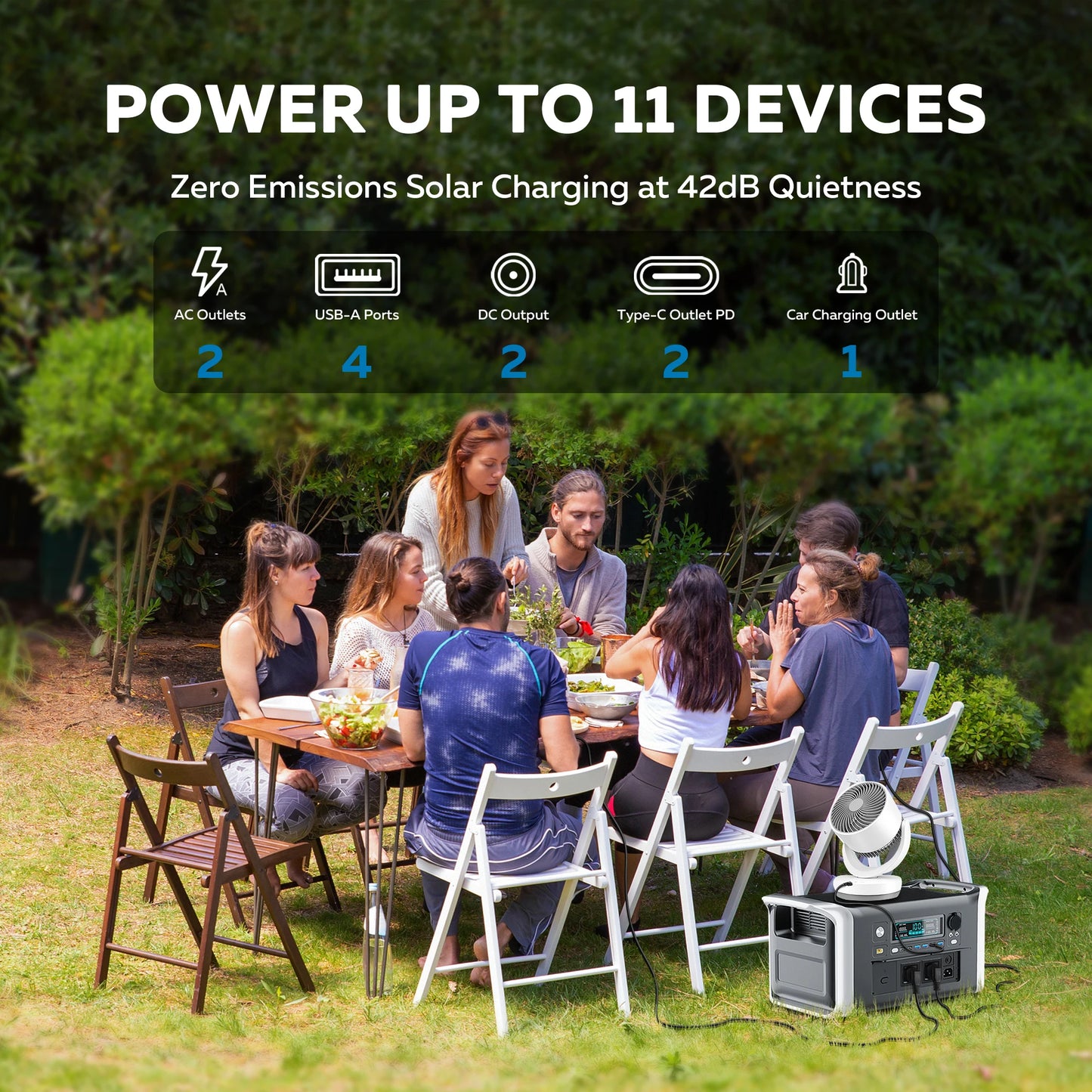 CTOLITY 1024Wh Portable Power Station LiFePO4