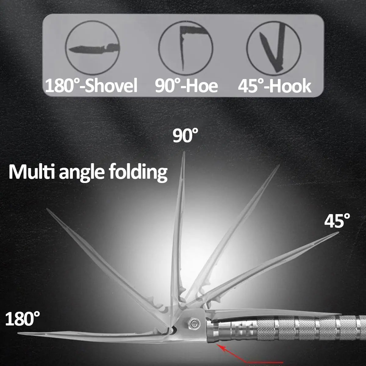 Skywolfeye Military Folding Shovel Multi Tool Outdoor Gear