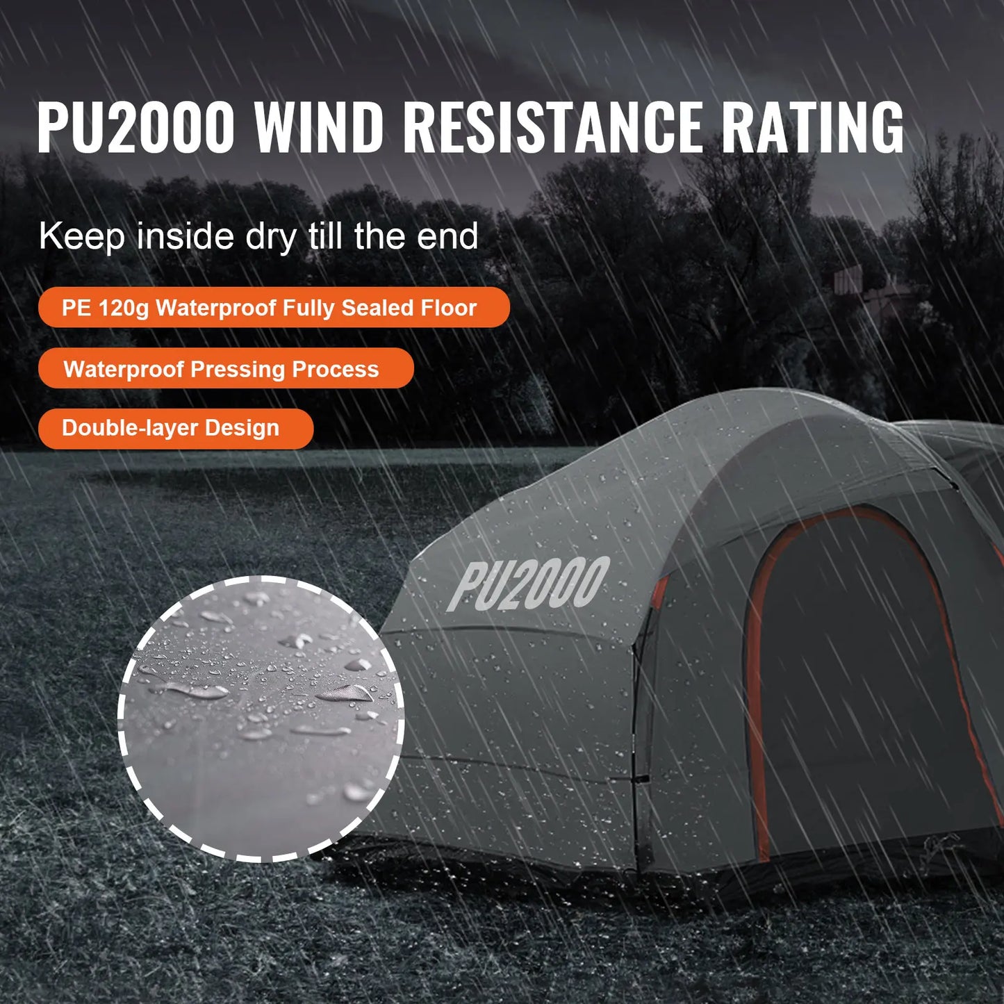SucceBuy SUV Camping Tent Rain Layer Carry Bag