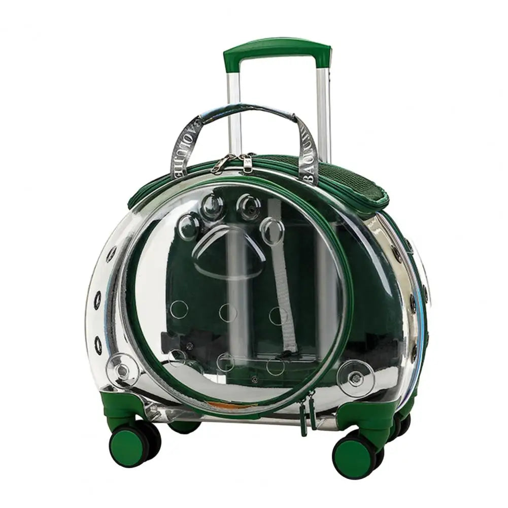 Pet Trolley Case With Ventilation Holes And Silent Wheels