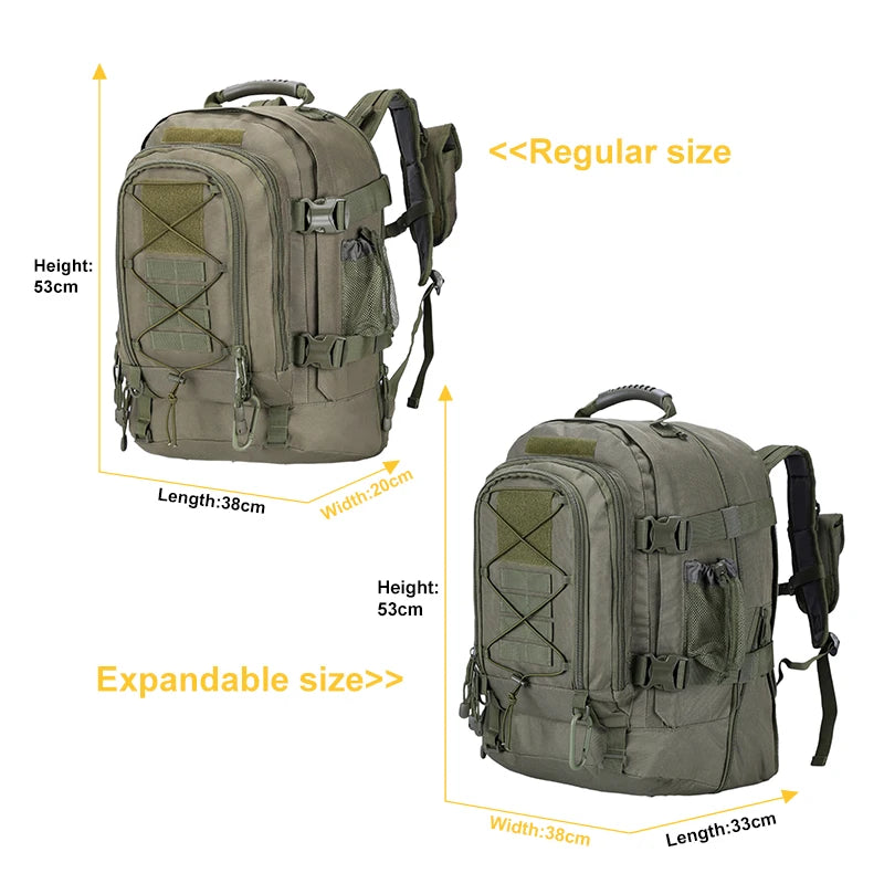 LQARMY Tactical Backpack Molle Army Rucksack Travel