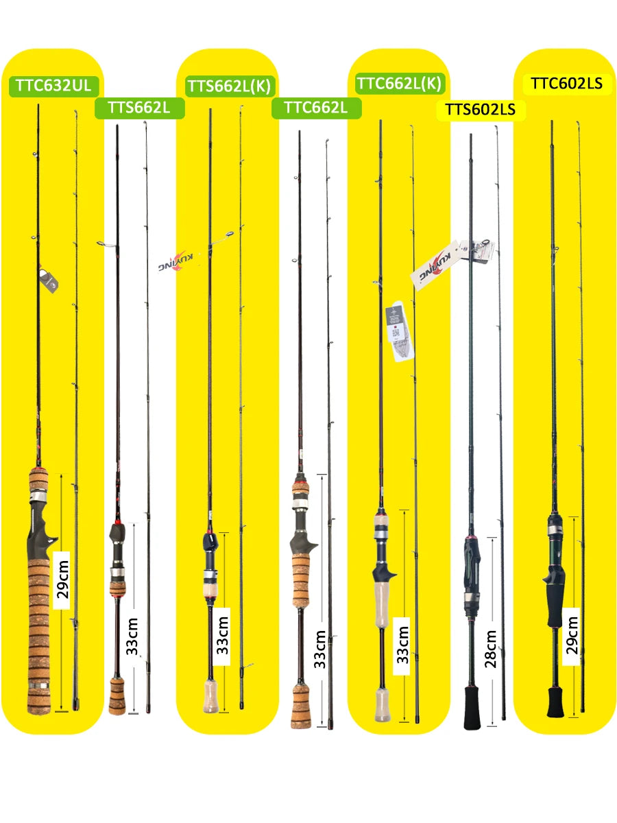 Kuying Fishing Rod Lure Casting Spinning Carbon