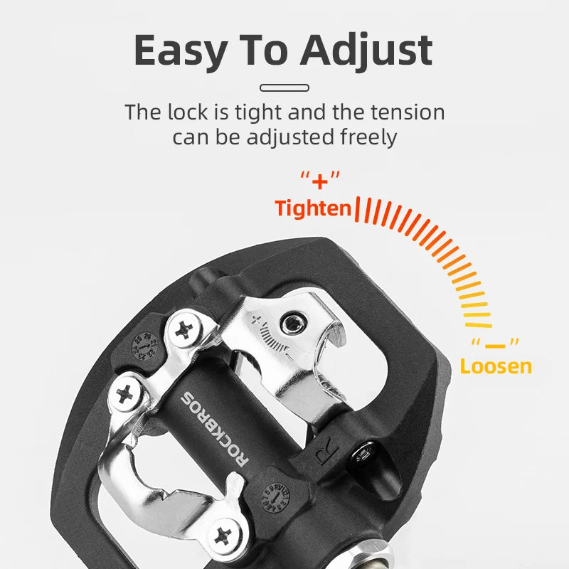 ROCKBROS SPD Pedals Sealed Bearing Anti Slip Cleat Nylon