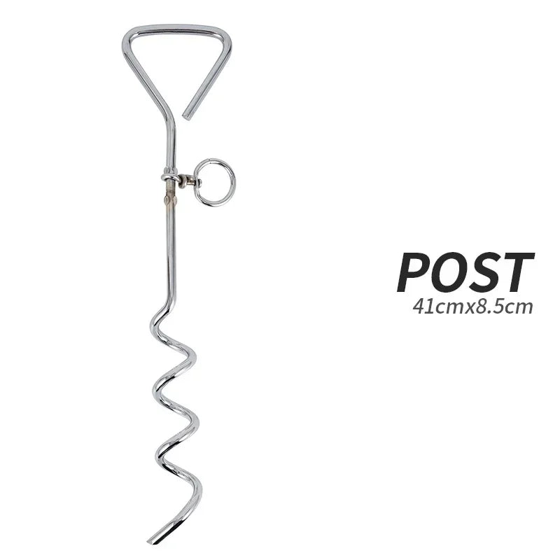 Outdoor Pet Steel Ground Nail Bolt Dog Stake