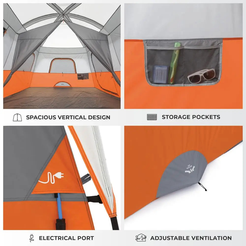 YTYIN Family Camping Tent Large Multi Room Cabin Shelter