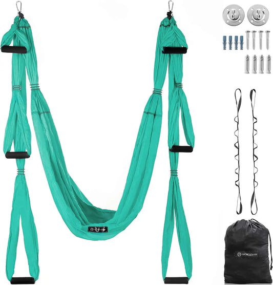 Aerial Yoga Swing Set Ceiling Mount 550 Lbs Capacity