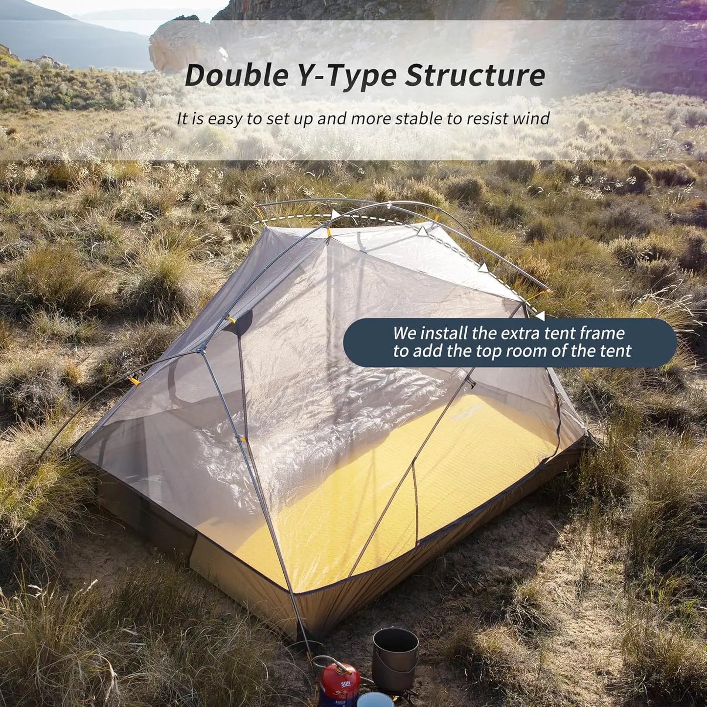 Ultralight 2 Person 3 Season Camping Tent Waterproof