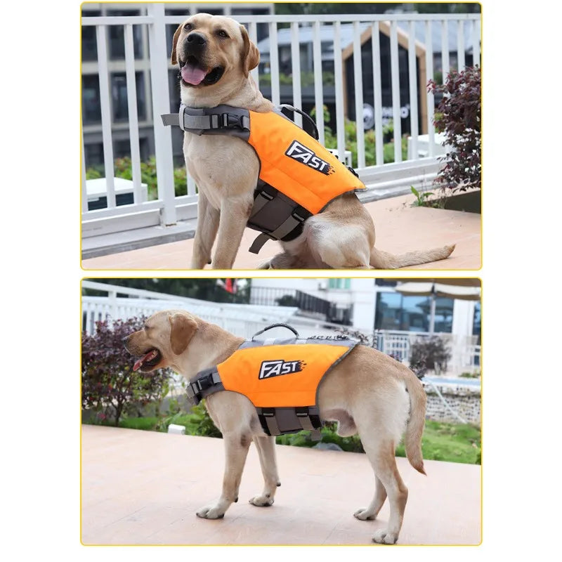 Dog Life Jacket Safety Vest Adjustable Reflective For Pets