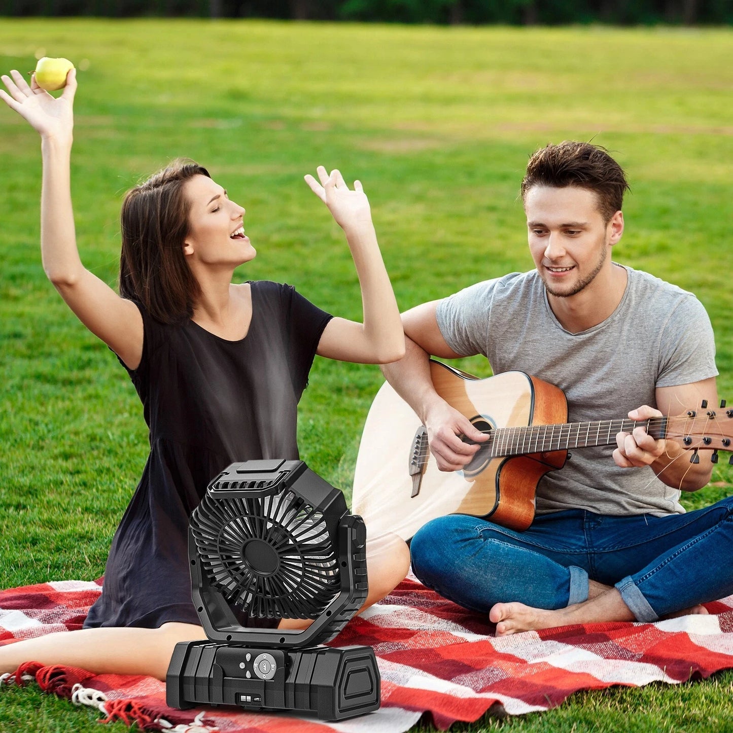 Camping Fan 20000mAh Battery Powered Portable LED Tent Fan