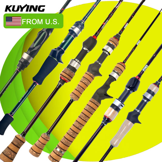 Kuying Fishing Rod Lure Casting Spinning Carbon