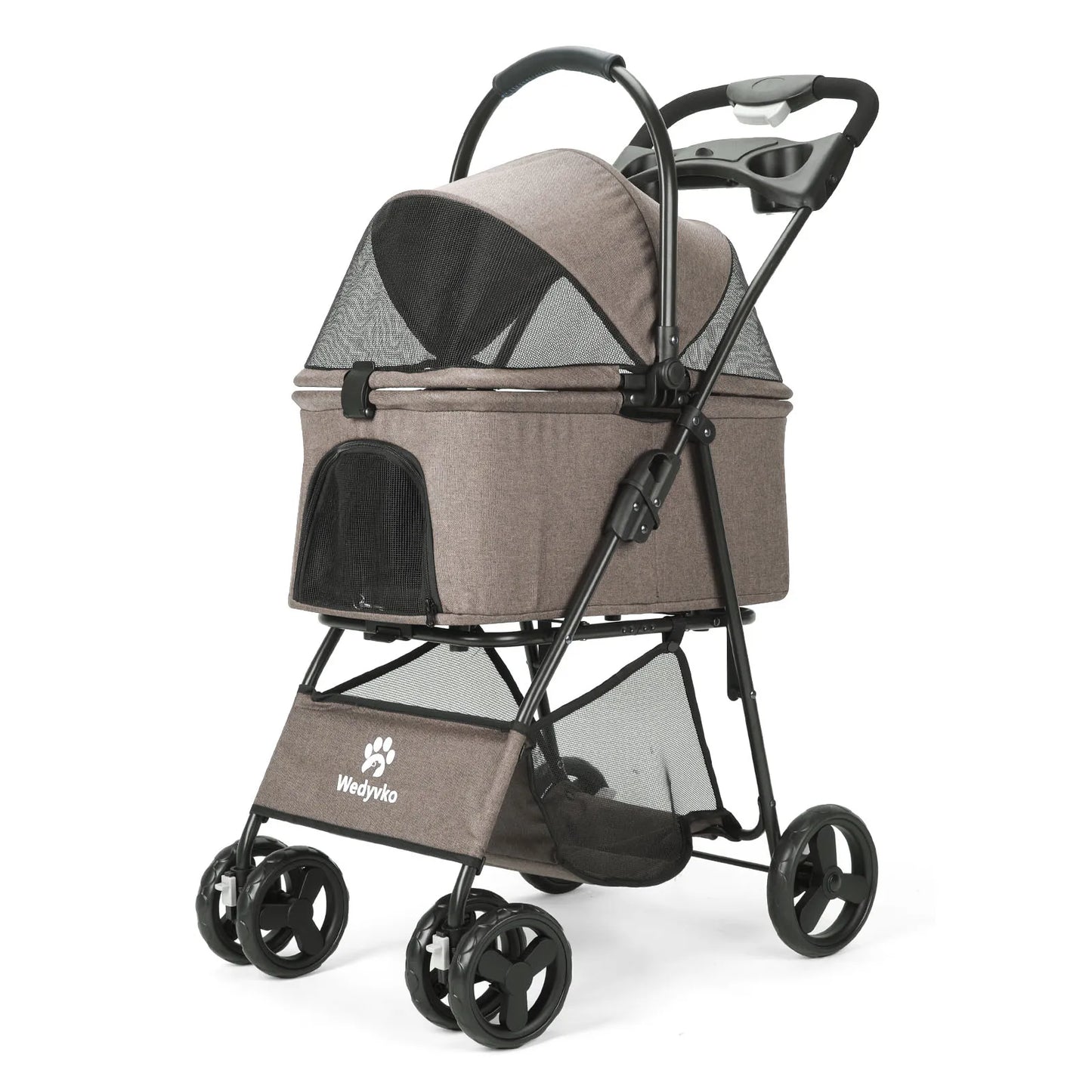 3 In 1 Pet Stroller With Removable Carrier For Dogs And Cats