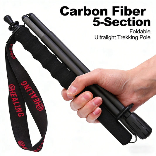 OKHEALING Carbon Fiber Trekking Poles 2 Pack Ultra Light