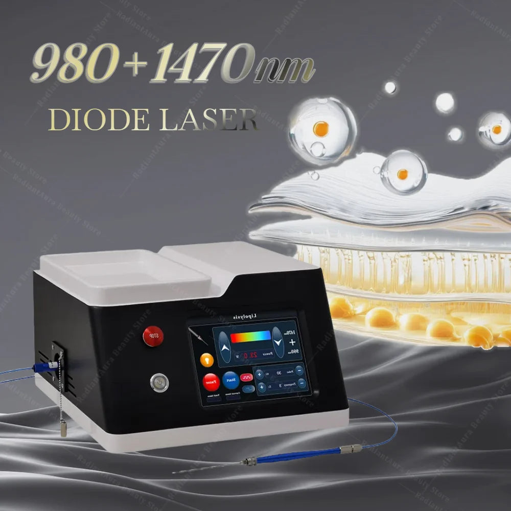 Portable Lipo Laser Machine 980nm 1470nm for Skin Tightening