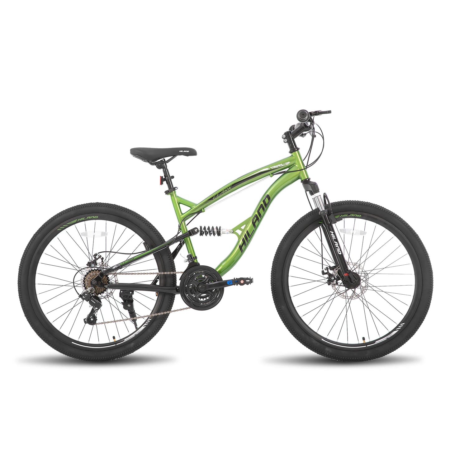 Hiland Full Suspension Mountain Bike Dual Disc Brakes