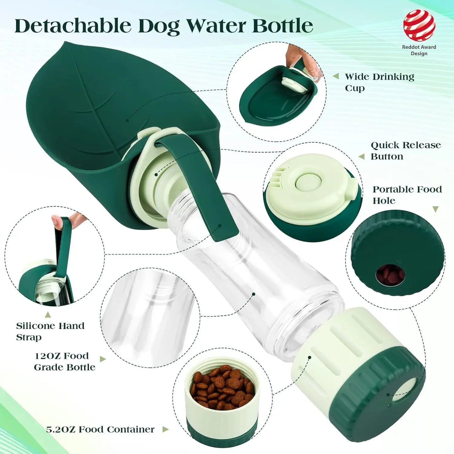 Portable Dog Water Bottle With Leak Proof Drinking Cup