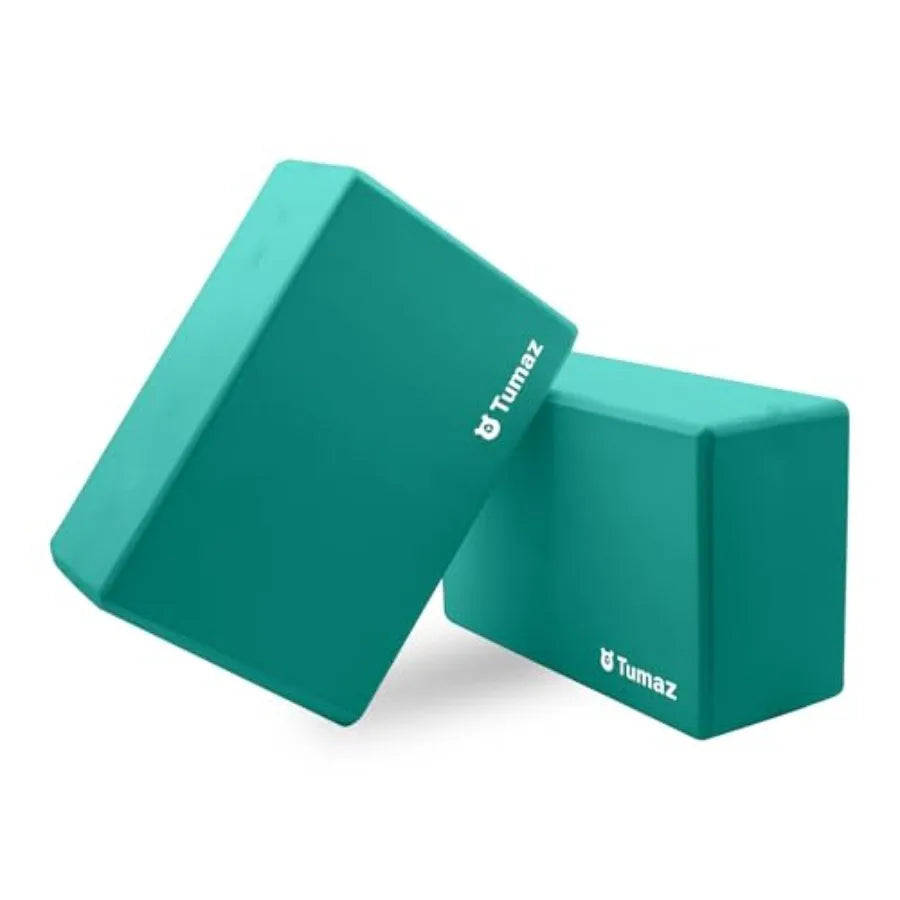Non Slip Yoga Blocks 2 Pack High Density EVA Cork
