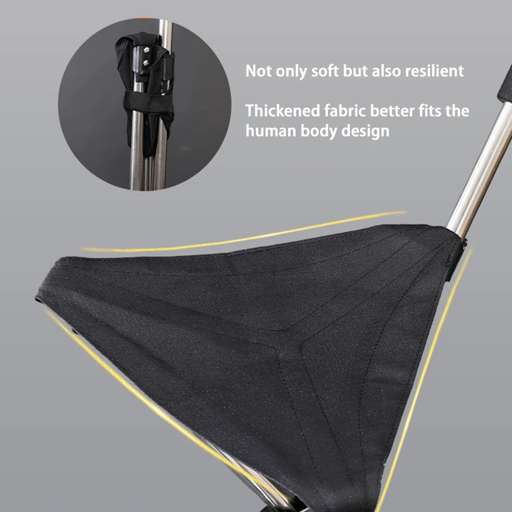 Outdoor Foldable Walking Stick Stool Elderly Heavy Steel