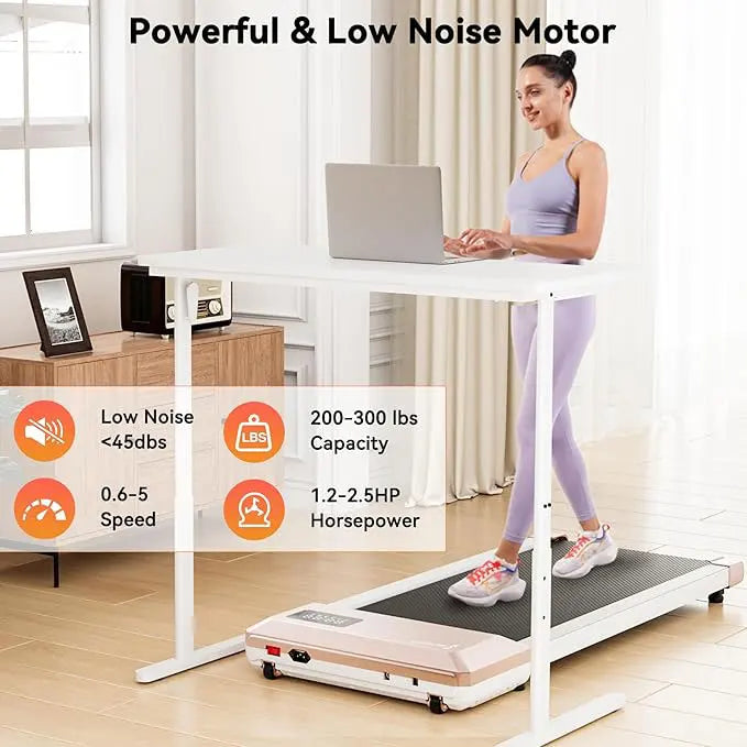 Superun 2 In 1 Home Office Treadmill With App