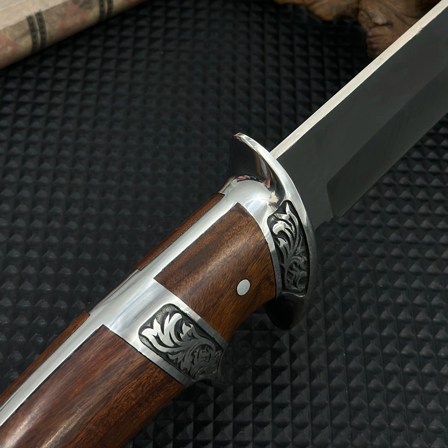 Gdekls Camping Knife With Wood Handle And Fixed Blade