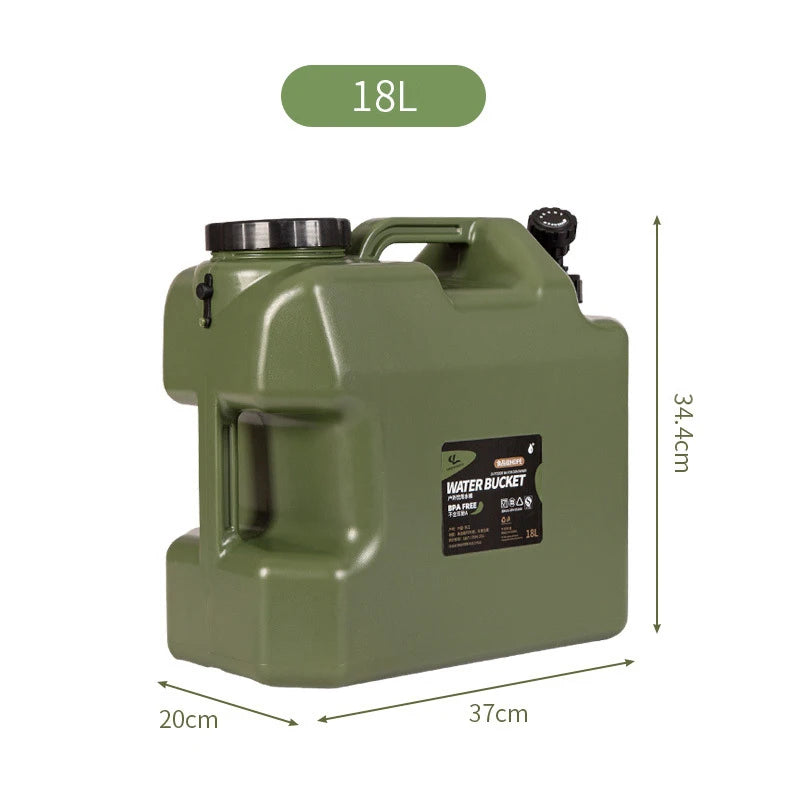 Desert Fox Water Tank Carrier With Spigot For Camping