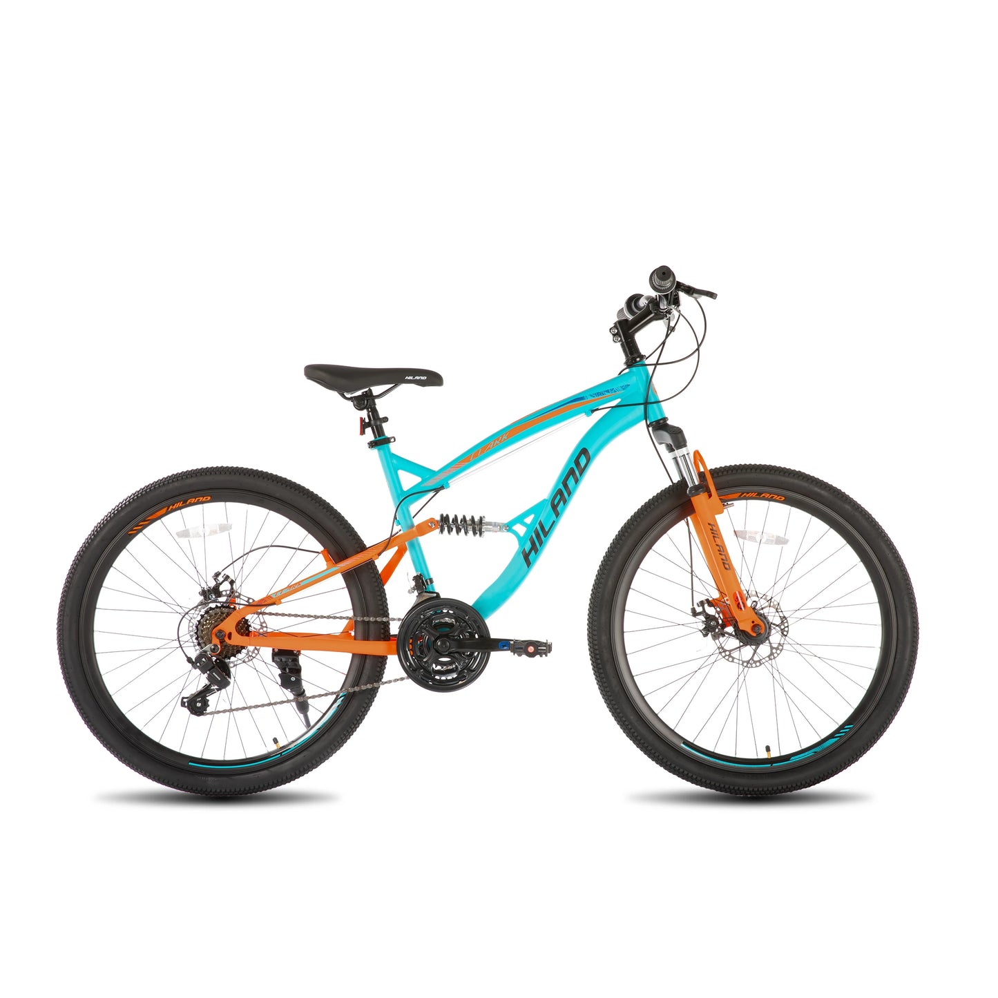 Hiland Full Suspension Mountain Bike Dual Disc Brakes