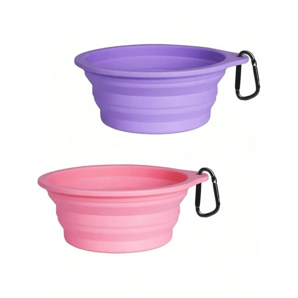 Silicone Collapsible Dog Bowl Portable Travel Dish