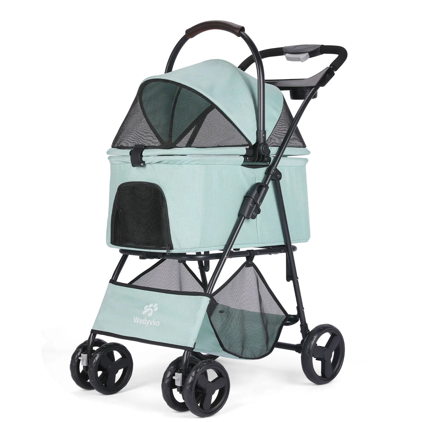 3 In 1 Pet Stroller With Removable Carrier For Dogs And Cats