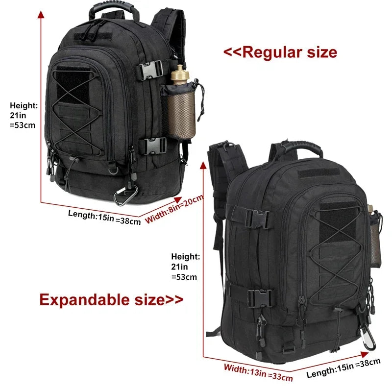 Unisex Tactical Backpack Water Resistant Hiking Travel