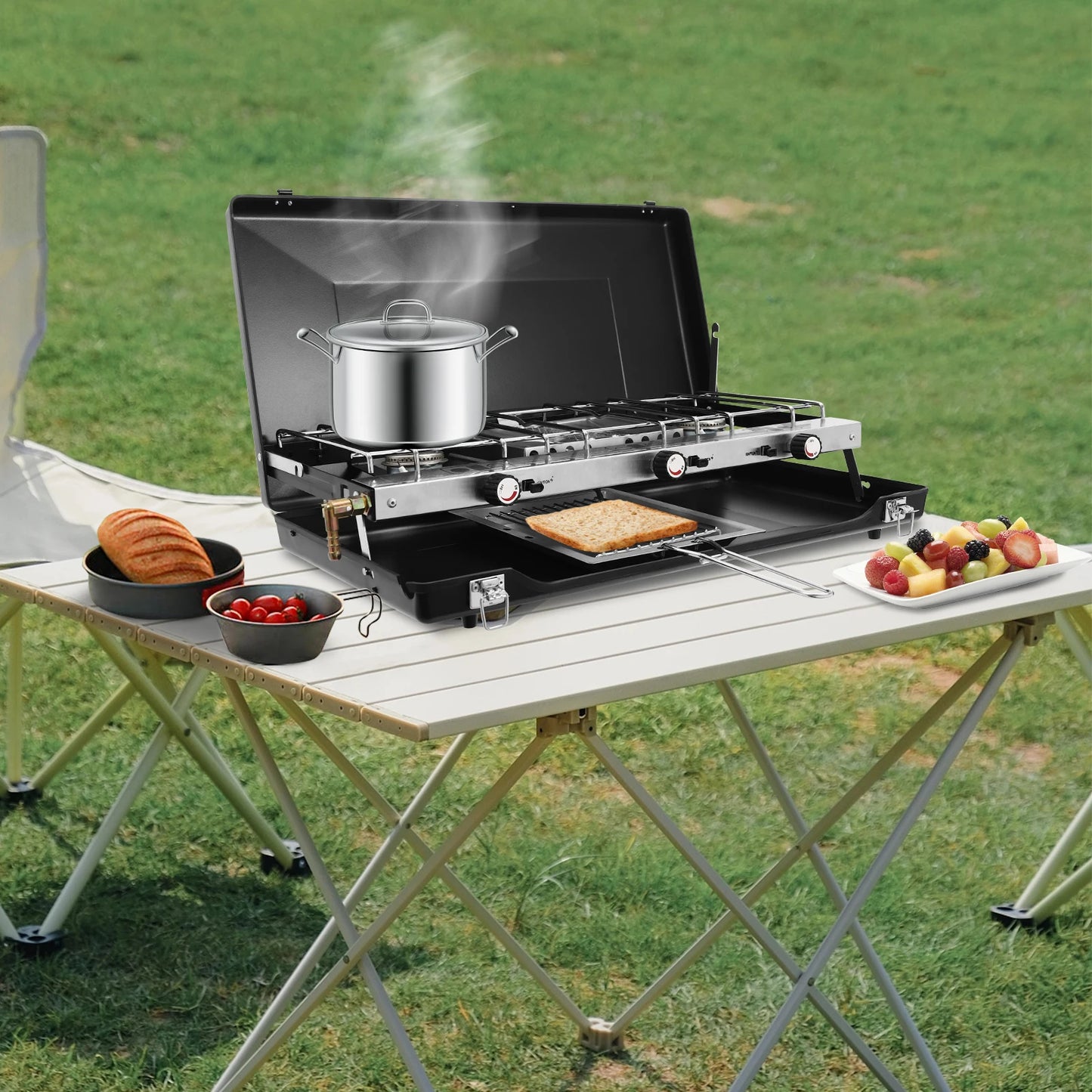 Gas Camping Stove Portable Outdoor Cooking Stove For Picnics