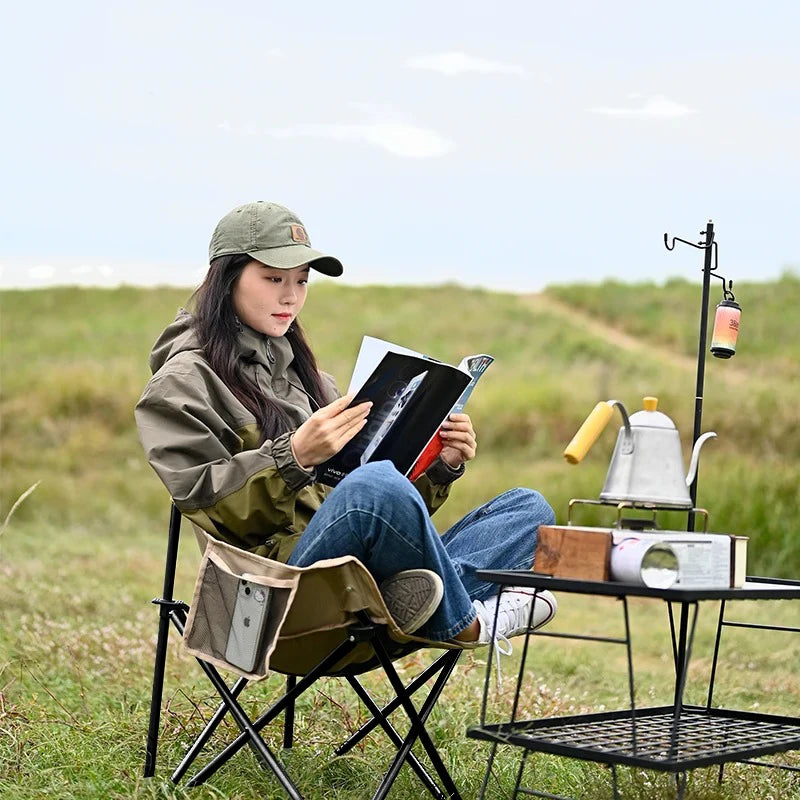 Outdoor Folding Moon Chair For Camping