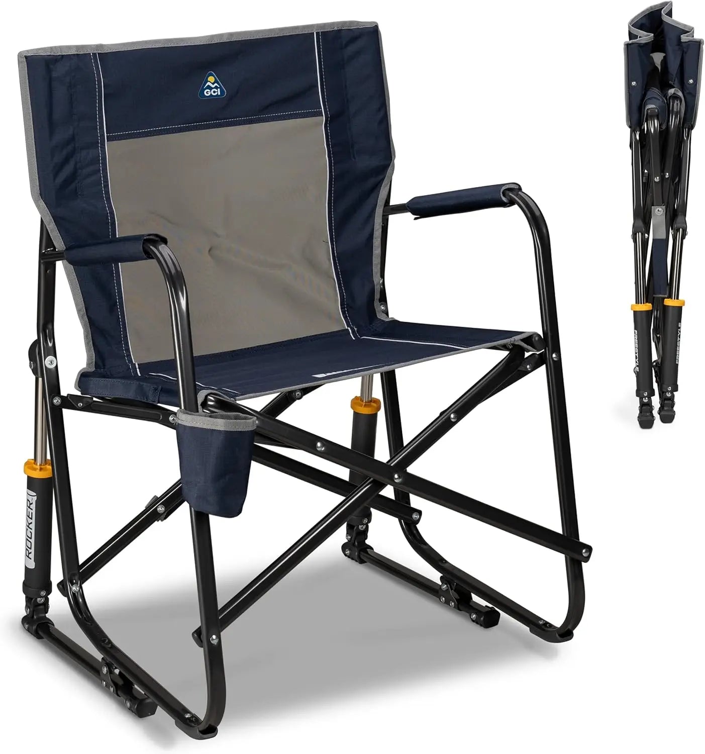 Portable Folding Camping Chair With Armrests Drink Holder
