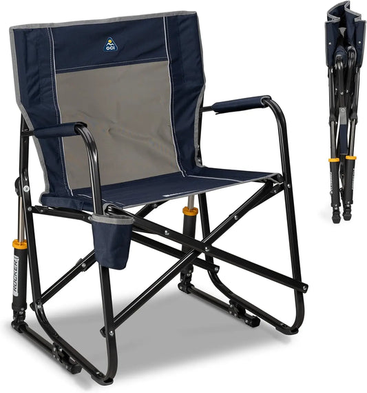 Portable Folding Camping Chair With Armrests Drink Holder