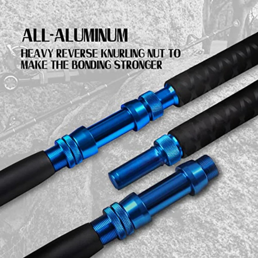 Heavy Saltwater Offshore Trolling Rod With Rollers
