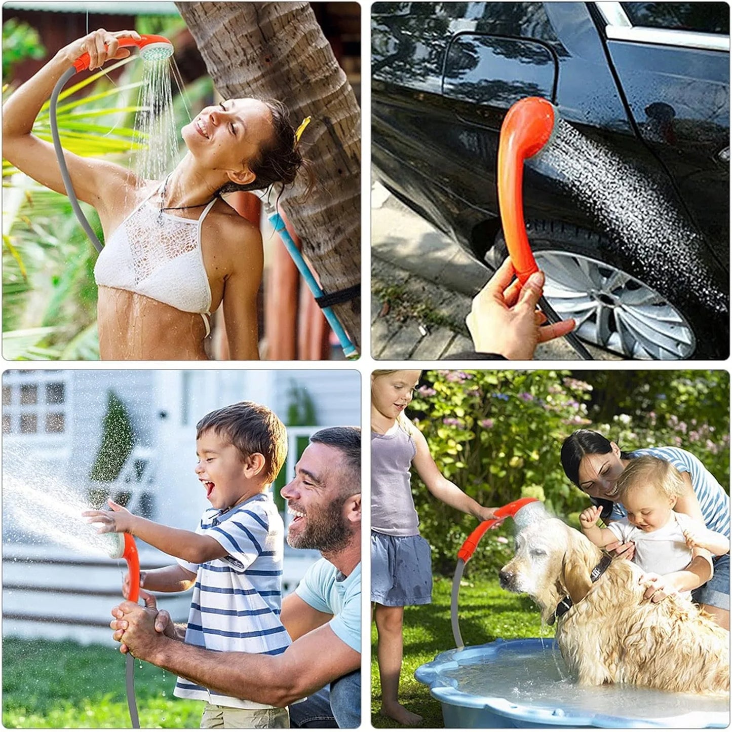 Bymaocar Portable Camping Shower With Filter And Hook