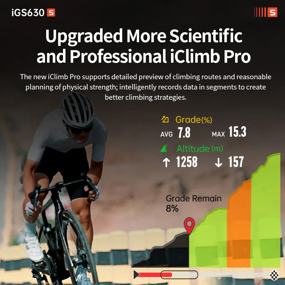 iGPSPORT iGS630S GPS Bike Computer Map Navigation
