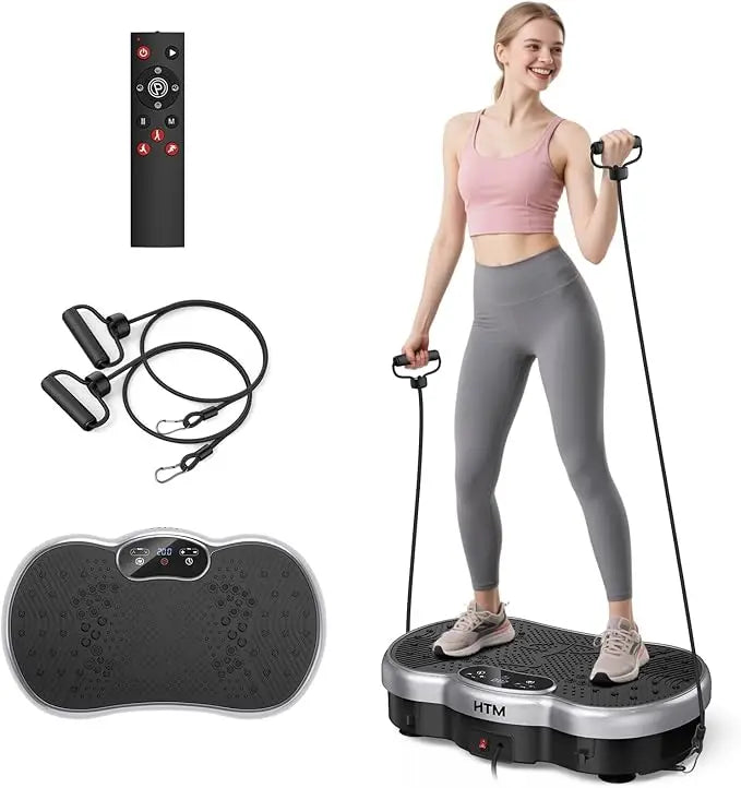 HTM Fitness Vibration Plate Calorie Tracking Body Plate