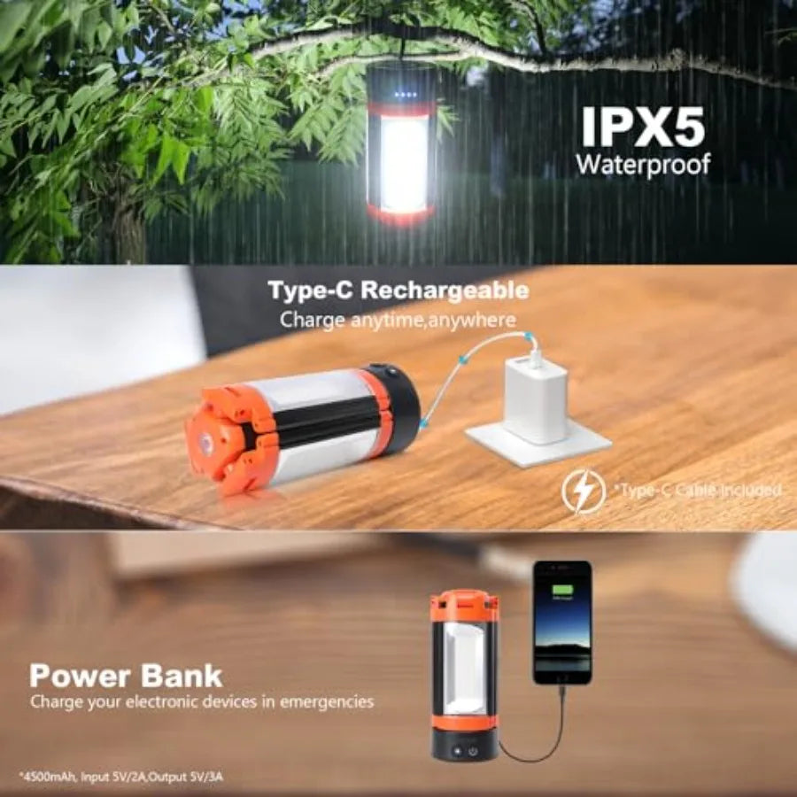 Rechargeable Camping Light With Stand Telescopic Work Light