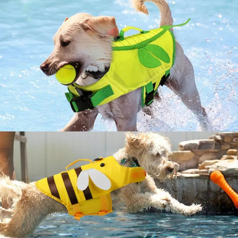 Dog Life Vest Ripstop Waterproof With Handle for Boating