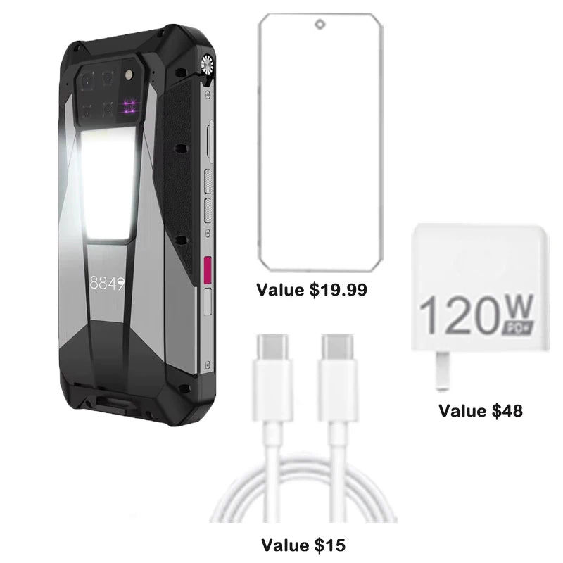 Unihertz Tank 3 Pro Rugged Smartphone 23800mAh Battery
