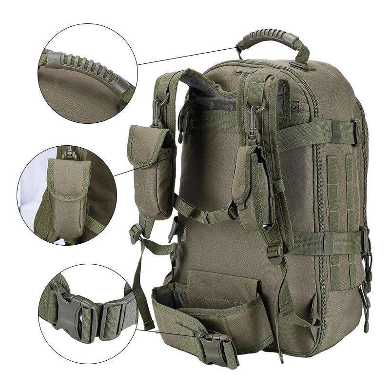 LQARMY Tactical Backpack Molle Army Rucksack Travel