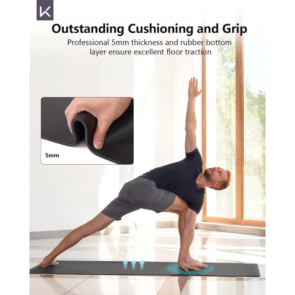 Keep Rubber Yoga Mat Professional Sweat Absorbent Non Slip