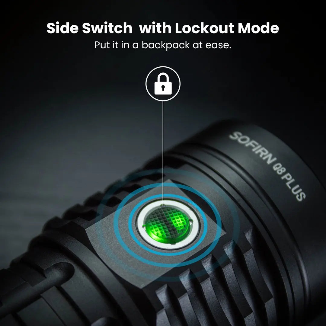 Sofirn Q8 Plus LED Flashlight 16000 Lumen USB C Rechargeable