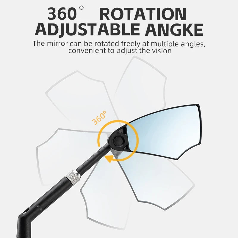 ROCKBROS Adjustable Handlebar Rear View Mirror For Bikes Scooters