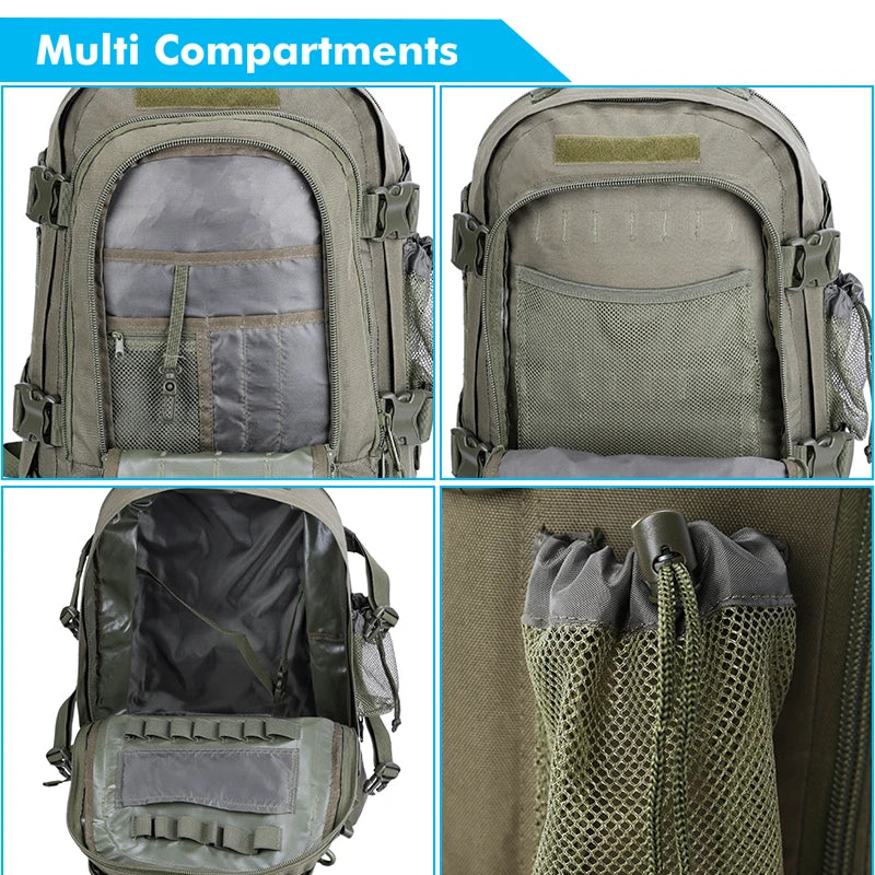 LQARMY Tactical Backpack Molle Army Rucksack Travel
