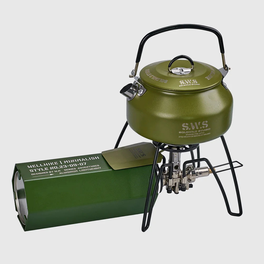 Ultralight Stainless Steel Hiking Kettle for Outdoor Camping