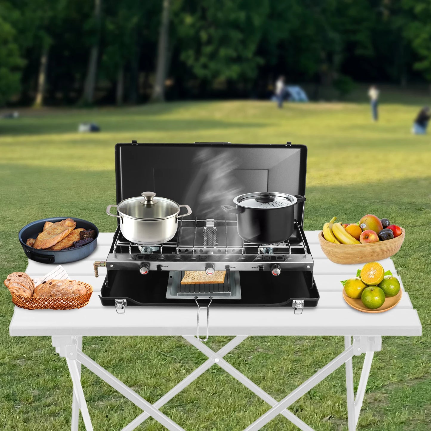 Gas Camping Stove Portable Outdoor Cooking Stove For Picnics