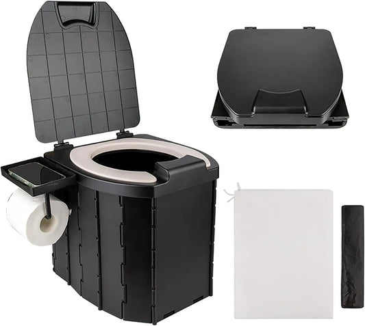 Lightweight Portable Toilet With PU Cushion For Camping